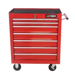 7 Drawers Multifunctional Tool Cart With Wheels - Red
