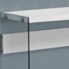 Accent Console Table For Entryway, Glossy Contemporary & Modern - White - Image 3