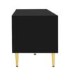 Modern TV Stand For Up To 70" TV, Entertainment Center TV Media Console Table, With 3 Shelves And 2 Cabinets, TV Console Cabinet Furniture For Living Room - Black - Image 20