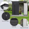 4Ftx6Ft Garden Sheds Outdoor Storage Sheds - Black - Image 2