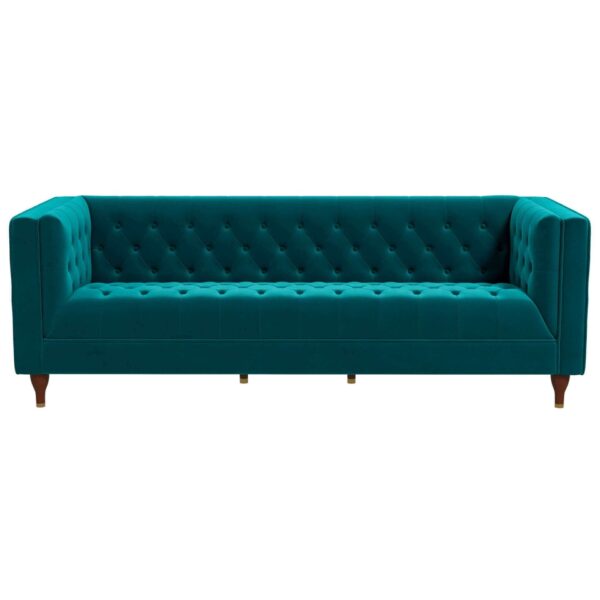 Evelyn - Mid-Century Modern Luxury Chesterfield Sofa - Teal