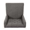 Elegant Tufted Dining Chair (Set of 2) With High Backrest - Dark Gray - Image 9