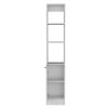 Linen Cabinet, 1 Door, 6 Shelves - White - Image 7