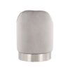 Marla - Contemporary / Glam Vanity Stool - Chrome / Silver - Image 4