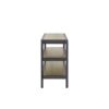 Console Table With Metal Insets - Black - Image 3