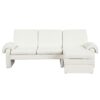Convertible Futon Sofa Bed Futon Sofa Couch With An Adjustable Backrest, A Reversible Chaise Lounge And 2 Removable Armrest Pillows For Living Room - Beige - Image 10