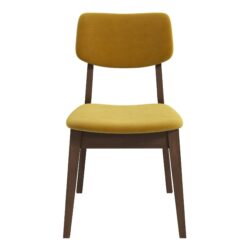 Carlos - Solid Back Side Chair (Set of 2) - Dark Yellow