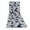 2 Piece Indoor / Outdoor Chaise Lounge Chair Cushion Set With Ties, Patio Seat Cushions For Lawn, Pool & Beach - Blue Leaf - Image 5