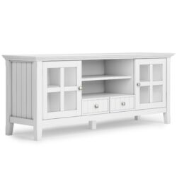 Acadian - TV Media Stand - White