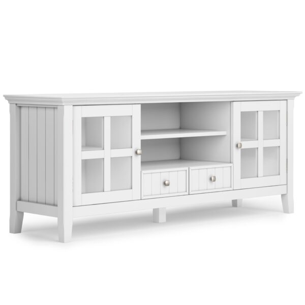 Acadian - TV Media Stand - White