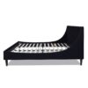 Aspen - King Vertical Tufted Headboard Platform Bed Set - Anthracite Black - Image 2