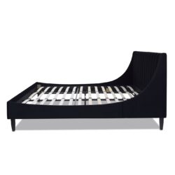 Aspen - King Vertical Tufted Headboard Platform Bed Set - Anthracite Black