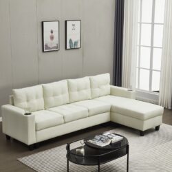 2 Piece Upholstered Sectional - Beige