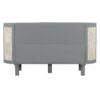 Full Murphy Bed With Hidden Storage & Modern Woven Design - Gray - Image 4