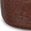Connor - Round Coffee Table Pouf - Distressed Brown - Image 6