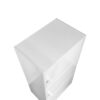 3 Door Storage Utility Cabinet Entryway Living Room Garage Hallway Bathroom Knob Handle - White - Image 5