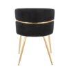 Cinch - Glam & Art Deco Dining Chair (Set of 2) - Gold / Black - Image 5