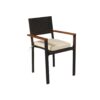 7 Piece Outdoor Patio Wicker Dining Set Patio Wicker Furniture Dining Set With Top - Brown / Cream - Image 10