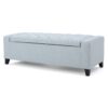 Stylish Guernsey Ottoman With Storage Function - Light Sky - Image 5