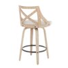 Charlotte - Farmhouse Counter Stool (Set of 2) - White Washed / Cream - Image 4
