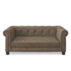Modern Linen Fabric Elevated Pet Bed Sofa For Small And Medium Dogs - Brown - Image 9