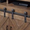 Farmhouse - Electric Fireplace TV Stand For TVs Up To 80" - Barnwood - Image 4