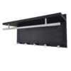 Esyspot - Metal Powder Coating Hook Wall Mounted With Shelf - Black Chrome - Image 5