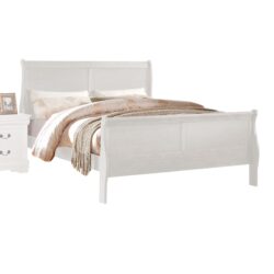 Louis Philippe - Queen Bed - White