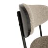 Boucle Modern Kitchen Dining Chair With Ash Veneer Bentwood Back (Set of 2) - Brown - Image 9