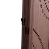 Panel Solid Wood Folding Room Divider - Brown - Image 6