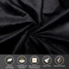 3 In 1 Pull Out Sofa Bed, Convertible Sleeper Sofa Bed, King Size Sofa Bed, Chaise Lounge, Velvet T3 Seater Sofa With Movable Ottoman, Tufted Design - Black - Image 16