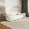 Andrew - Boucle Sofa - Beige / Ivory White / Light Beige / White - Image 13