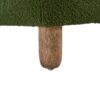 Elegant Ottoman With Comfortable Cushion And High Quality Upholstery - Dark Green - Image 7