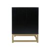 Allen - 2 Drawer Side Table, Display Rack For Bedroom And Living Room, Nightstand Side Table Bedroom Storage Drawer Bedside End Table - Black / Beige - Image 16
