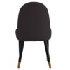 Modern Sponge-Filled Dining Chair, Solid Wood Metal Legs, Suitable For Restaurants, Living Rooms And Rooms- (Set of 2) - Dark Brown / White - Image 17