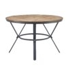 Contemporary Indoor Dining Set With Metal Legs, Birch, And Metal - Black / Natural - Image 7