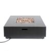 Wellington - Stylish Square Fire Pit Iron For Outdoor Warmth - Brown / Gold - Image 10