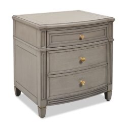Dauphin - 3 Drawer Accent End Table - Merino White