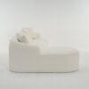 Compression Sofa: Combining Chaise Longue With 3 Seater, Wood Grain Chenille Fabric, Full Sponge Compression Sofa, Combined Sofa With 4 Pillows For Living / Home Furniture / Apartment - White - Image 39