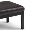 Lacey - Tufted Ottoman Bench - Distressed Black - Image 6
