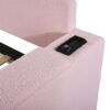 Twin Size Upholstered Daybed With Storage Armrests, Trundle And Latest Integrated Bluetooth Audio System - Pink - Image 8