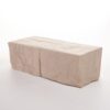 Transitional, Rectangular Outdoor Propane Fire Pit With 50, 000 Btu, Tank Cover Not Included - Brown Wood Pattern - Image 11