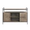 Baina - Rustic TV Stand - Oak - Image 2