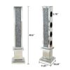 Crushed Diamond Floating Mirrored Wine Bottle Holder - Silver - Image 6