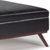 Owen - Square Coffee Table Storage Ottoman - Tanners Brown - Image 4