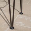 Dione Outdoor Industrial Acacia Wood Bar Set With Metal Frame And Slat Paneling - Brown - Image 6