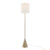 Cone - Contemporary Floor Lamp - Gold / White - Image 2