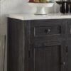 Nolan - Marble Top Salvage Server - Oak - Image 4