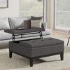 Dover - Lift Top Coffee Table Storage Ottoman - Gray - Image 5
