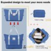 2 Piece Luggage Set With Bags Expanable Spinner Wheels ABS Lightweight Suitcase With Tsa Lock 20" / 24" - Blue - Image 8